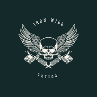 Iron Will Tattoo Logo
