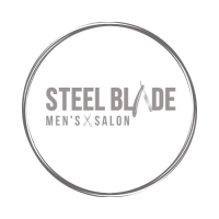 Steel Blade Men's Salon Logo