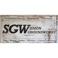 Simon Groundworks:  Utility Contractor Logo