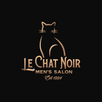 Le Chat Noir Menâ€™s Salon Logo