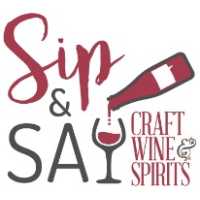 Sip & Say Craft Wine & Spirits Logo