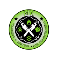 MK Plumbing, Heating and Air Conditioning Logo