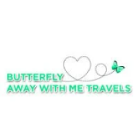 Butterfly Away With Me Travels Logo
