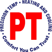 Precision Temp Heating and Cooling Logo