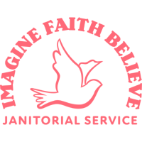 Imagine Faith Believe Janitorial Service Logo