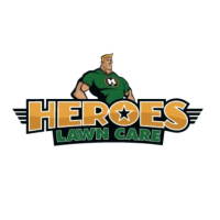 Heroes Lawn Care Logo