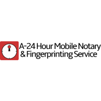 A-24 Hour Mobile Notary & Fingerprinting Service Logo