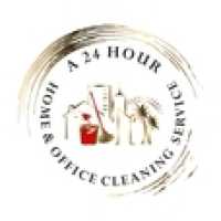 A 24 Hour Home & Office Cleaning Service Logo