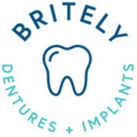 Britely Dentures + Implants Studio Logo