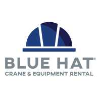 Blue Hat Crane and Equipment Rental Logo