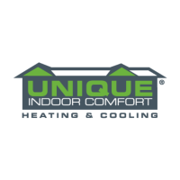 Unique Indoor Comfort Heating and Cooling Logo