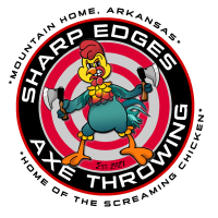 Sharp Edges Axe Throwing Logo