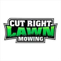 Cut Right Lawn Mowing Logo