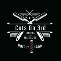 Cuts on 3rd Barber shop Logo
