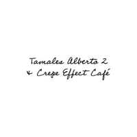 Tamales Alberto 2 & Crepe Effect CafÃ© Logo