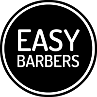 EASY BARBERS Barber Shop Logo