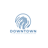 Downtown live scan fingerprinting Logo