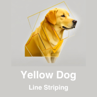 Yellow Dog Line Striping Logo