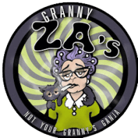 Granny Za's Weed Marijuana Dispensary Logo