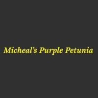 Micheal's Purple Petunia Septic Tank Service Logo
