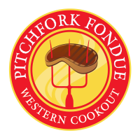 Pitchfork Fondue Western Outdoor Cookout Logo