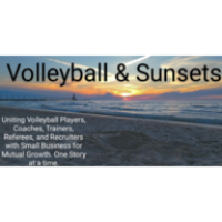 Volleyball and Sunsets Logo