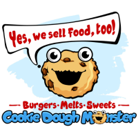 Cookie Dough Monster - Burgers & Shakes Logo
