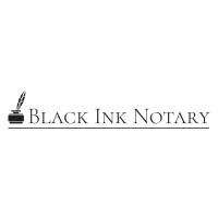 Black Ink Notary Logo