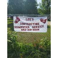 Lou's Contracting Dumpster Service Logo