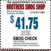 Brothers Smog Shop Logo