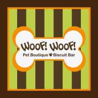 WOOF! WOOF! Pet Boutique & Biscuit Bar Logo