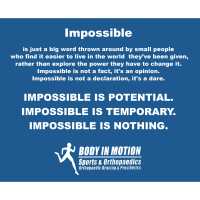 Body In Motion Sports & Orthopedics Logo
