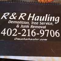 R & R Hauling Demolition Tree Service and Junk Removal Logo