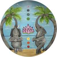 Coconut Elephant Yoga Logo