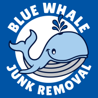 Blue Whale Junk Removal Logo