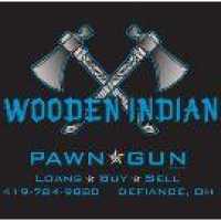Wooden Indian Pawn Shop Logo