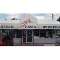 Cosmic Pizza Steak & Wieners Logo