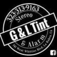 G & L Tint  Stereo & Alarm Logo