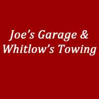 Joe's Garage & Whitlow's 24 Hour Towing Logo