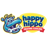 Happy Hippo Heating and Cooling Logo