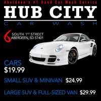 Hub City Hand Car Wash Logo