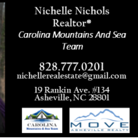 Nichelle Mountain Real Estate - with Move Asheville Realty Logo