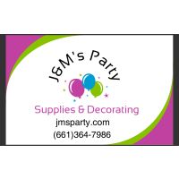 J&M's Party Supplies & Decorating Logo