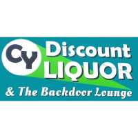 CY Discount Liquor & The Backdoor Lounge Logo