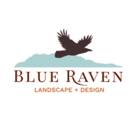 Blue Raven Landscape + Design Logo