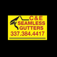 C&E Seamless Gutters Logo