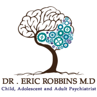 Blue Umbrella Psychiatry (Dr. Eric Robbins) Logo