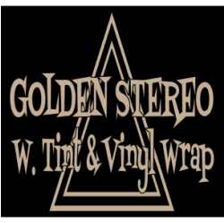 Golden Stereo Window Tint