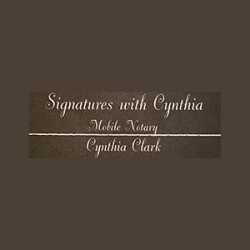Signatures with Cynthia Mobile Notary