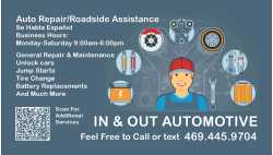 IN AND OUT AUTOMOTIVE LLC